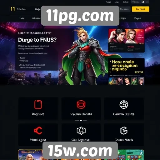 Exploração das funcionalidades do site 11pg.com